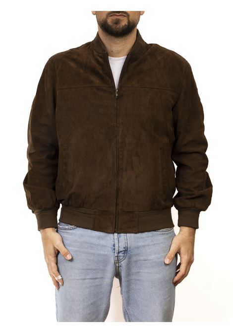 Dark brown bomber jacket PK BY PASKAL | 004CAM-MORO